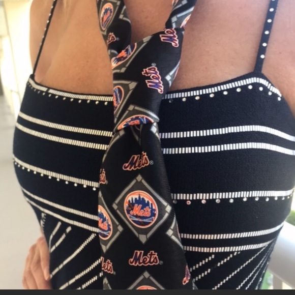 Mets vintage tie silk RM Sport Ralph Marlin & Co 1999 rare - Picture 6 of 9